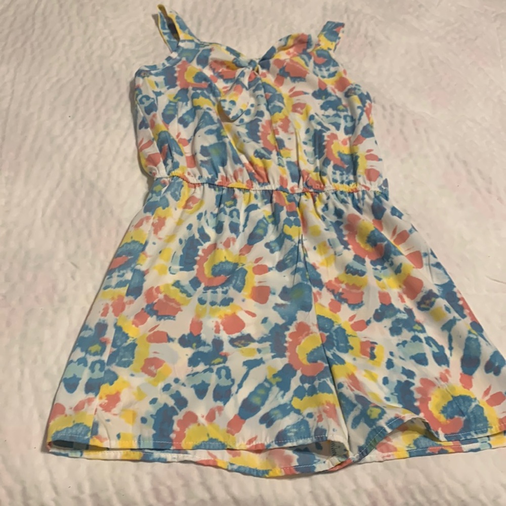 Girls Tie-dye Romper - 10